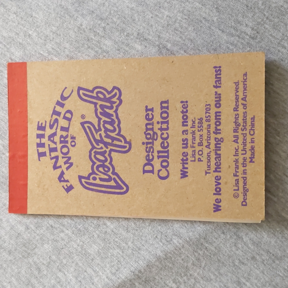 Vintage Lisa Frank Casey Notepad NEVER USED - Picture 3 of 3